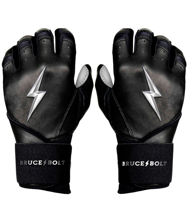 Bruce Bolt Premium Pro Long Cuff Batter's Gloves Chrome Series