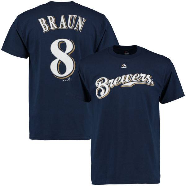 Milwaukee Brewers Ryan Braun T-Shirt - Baseball Town