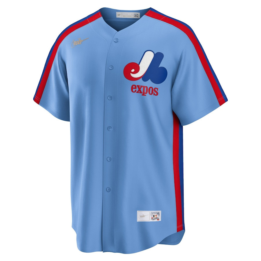 30328 Cooperstown MONTREAL EXPOS Authentic Throwback Vintage Baseball  JERSEY WHT