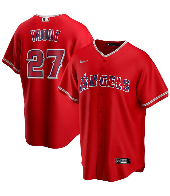 mike trout youth baseball jersey