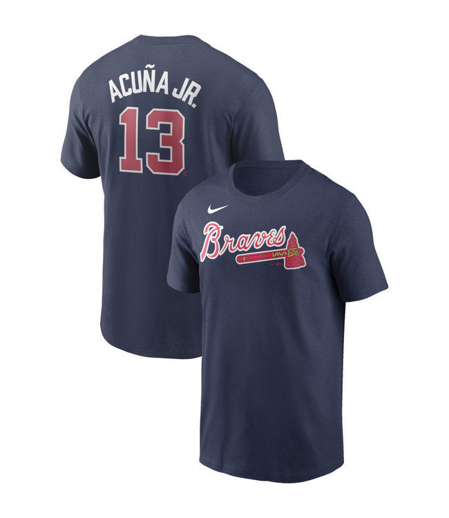 Nike T-Shirt Adulte de Ronald Acuna Jr des Braves d'Atlanta