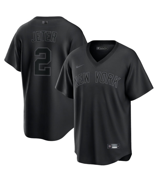Nike Derek Jeter New York Yankees Pitch Black Fashion Jersey