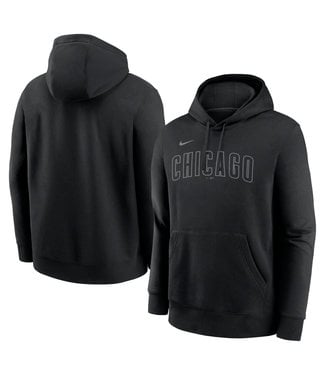 Nike Chicago Cubs Blackout Wordmark Hoodie