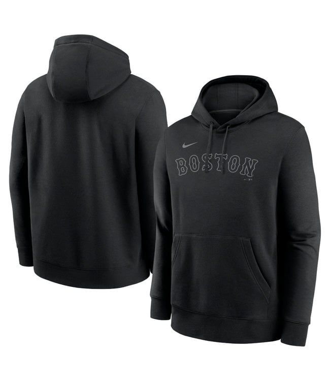 Nike Boston Red Sox Blackout Wordmark Hoodie