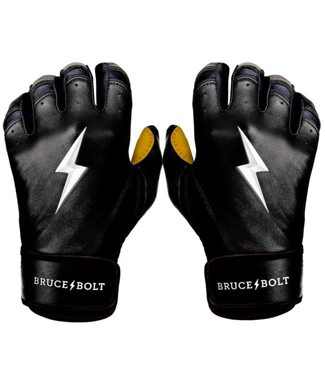 Bruce Bolt Premium Pro Short Cuff Youth Batting Gloves