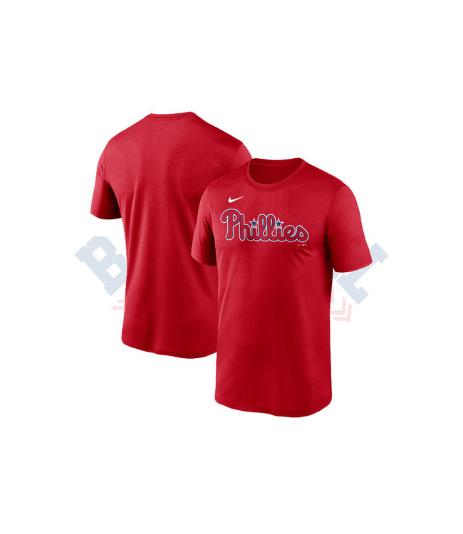 Nike T-Shirt Adulte Wordmark des Phillies de Philadelphia