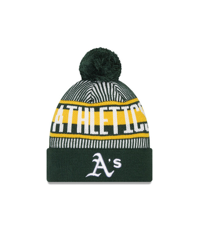 Tuque Junior Knitstriped D3 des Athletics d'Oakland