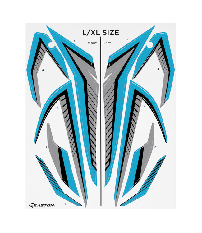 EASTON Kit de Décal pour Casque de Lanceur Hellcat