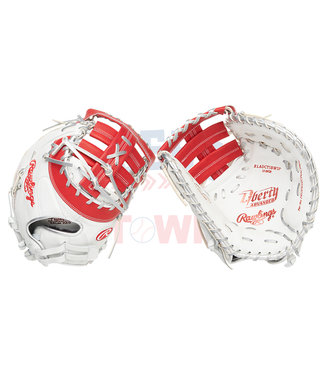 1.5 Glitter Baseball on Royal: White, Red (10 Yards) RGA117027