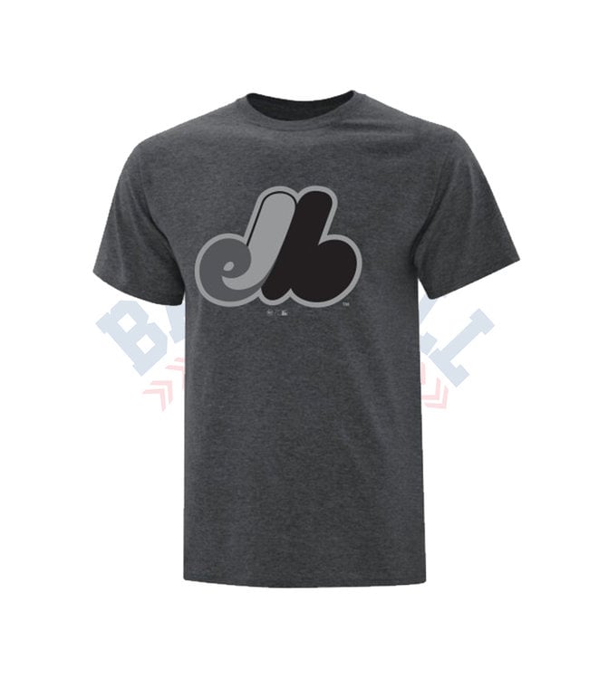 47BRAND MLB Montreal Expos Graphite Heathered T-Shirt