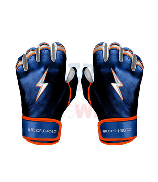 Bruce Bolt Youth Premium Pro Short Cuff Chrome Series Pair of Batting Gloves