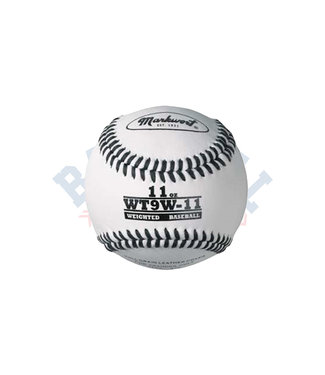 Weighted White Leather Baseball 11oz