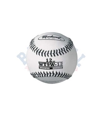 Weighted White Leather Baseball 12oz