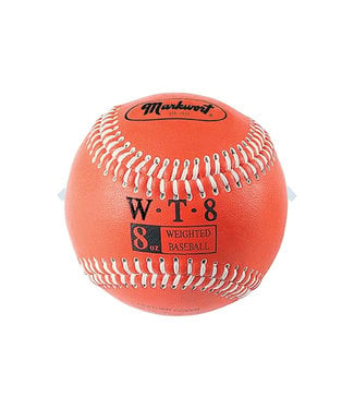 Weighted Orange Leather Baseball 8oz