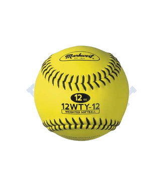 Balle de Softball 12" en Cuire Jaune 12oz