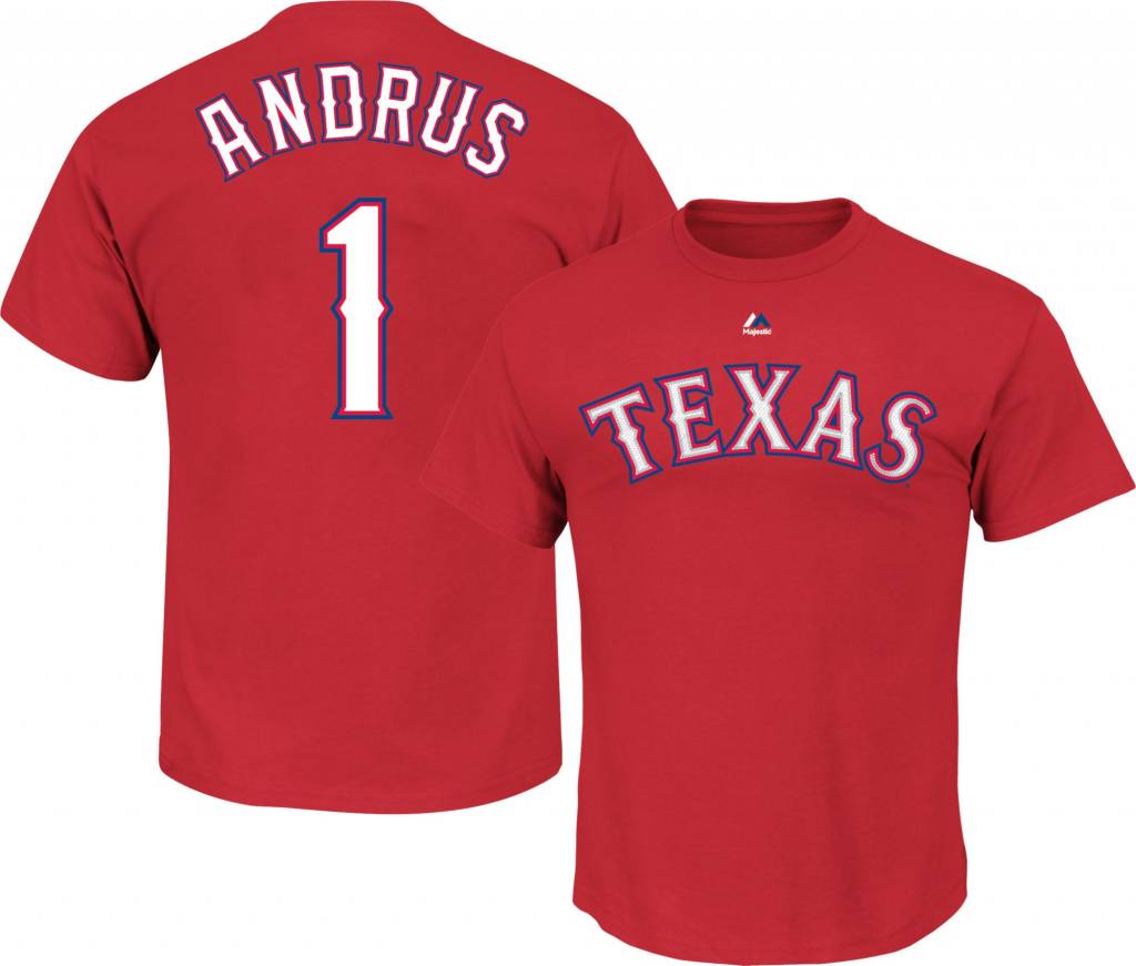 MAJESTIC Elvis Andrus Texas Rangers Youth T-shirt