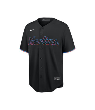 Nike Chandail Noir Alt. des Marlins de Miami