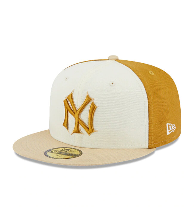 Official New Era New York Yankees MLB Two Tone Chrome White 59FIFTY Fitted  Cap
