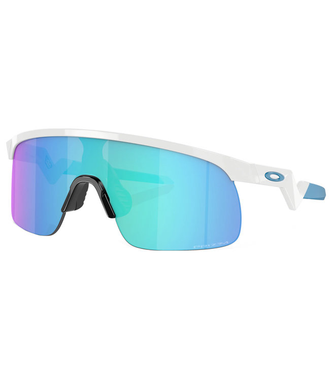 Resistor Polished White w/ Prizm Sapphire Iridium Youth Sunglasses
