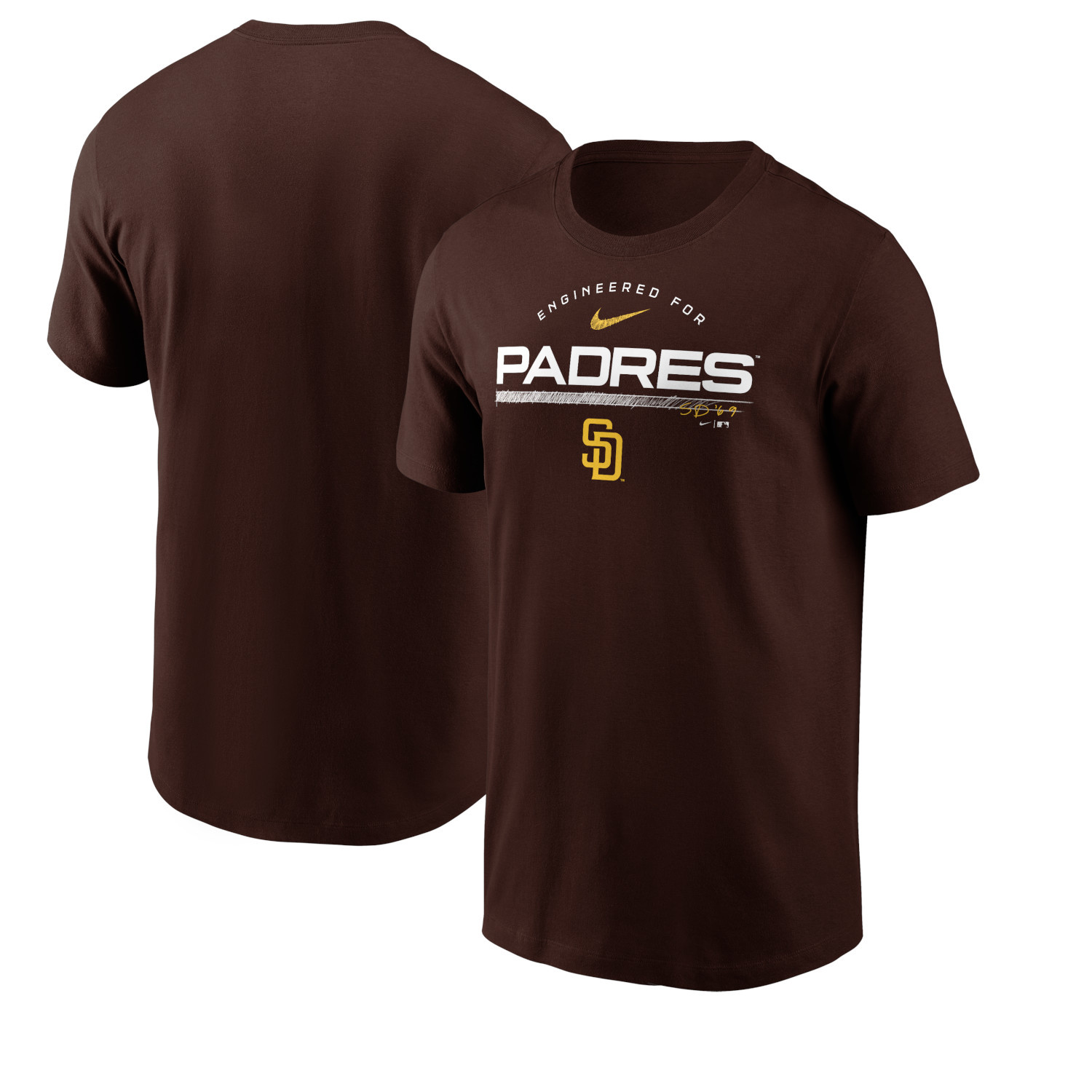 Nike Dri-Fit San Diego Padres Baseball Short Sleeve Jersey T-Shirt