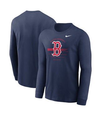 Nike Boston Red Sox Men's Over Arch Long Sleeve Cotton Shirt