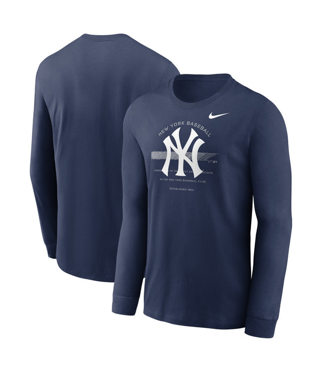 Nike New York Yankees Men's Over Arch Long Sleeve Cotton Shirt