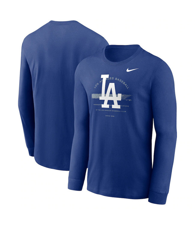 Nike Los Angeles Dodgers Men's Over Arch Long Sleeve Cotton Shirt