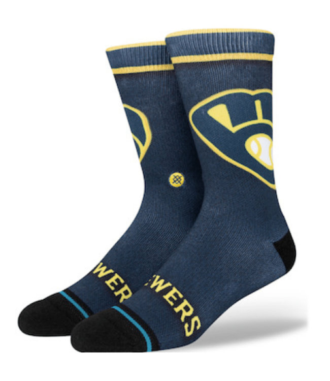 MLB Milwaukee Brewers BP Jersey Crew Socks