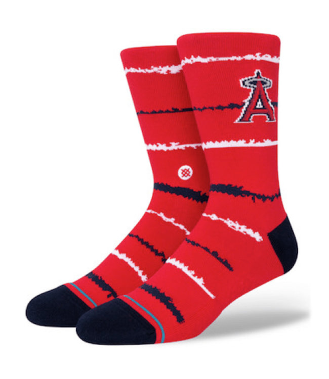 MLB Chalk Los Angeles Angels Crew Socks
