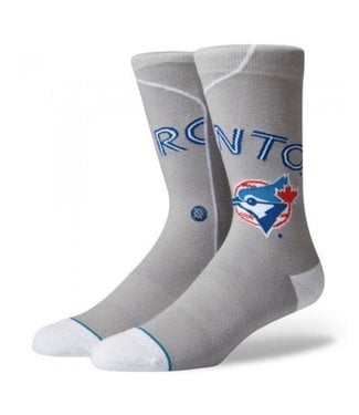 STANCE MLB Crew Socks Toronto Blue Jays Alternate Jersey Size Large L Red  White