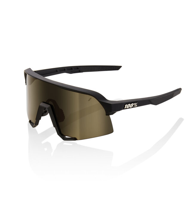 100% S3 Soft Tact Black Sunglasses