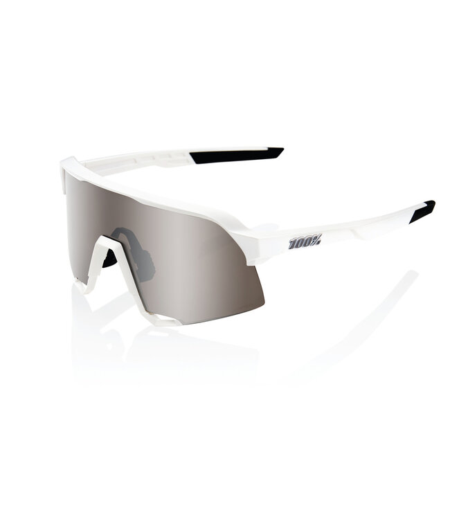 100% S3 Matte White Sunglasses