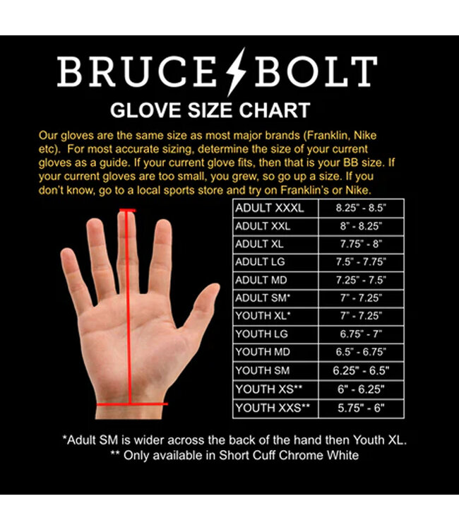 Premium Pro Short Cuff Chrome Series Batting Gloves