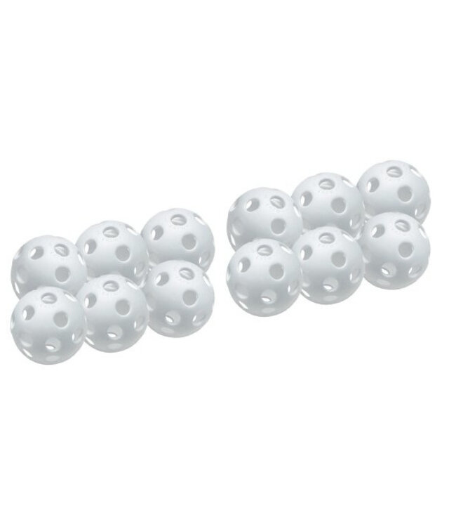 BLUE SPORTS 9" White Plastic Training Balls (12PK)