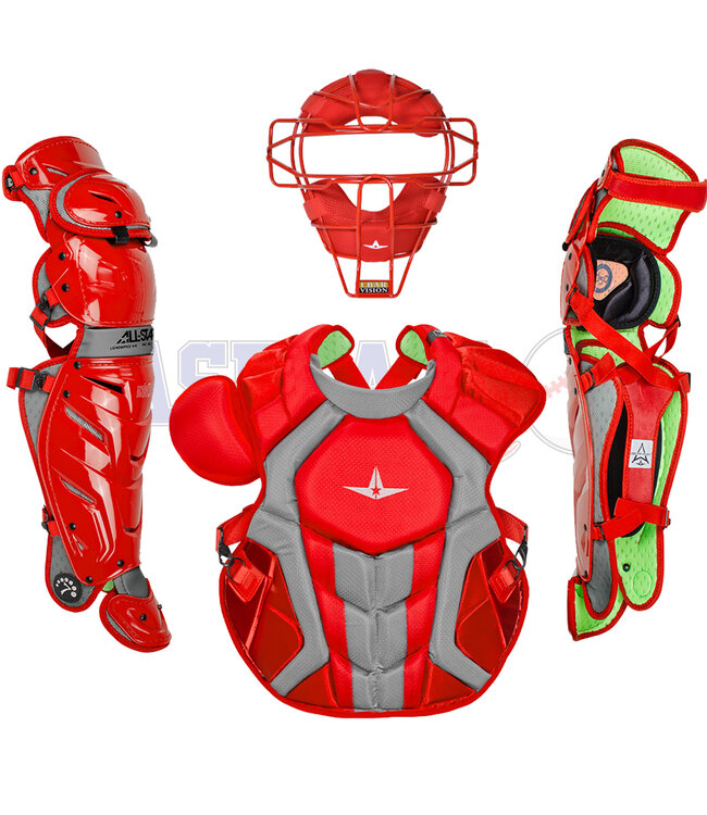 Skull Cap Style System 7 Axis Adult Catcher's Kit