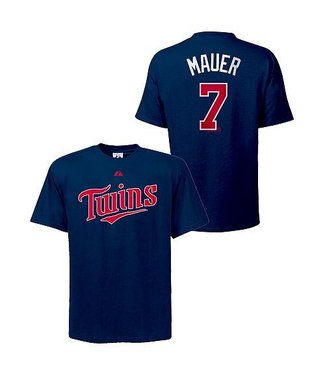 MAJESTIC Twins J. Mauer T-Shirt X-Large