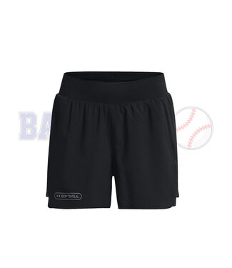 UNDER ARMOUR Shorts pour Femme UA Softball 2-en-1