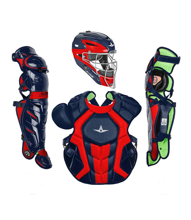 Goalie Helmet Style Adult System 7 Axis Catcher's Kit