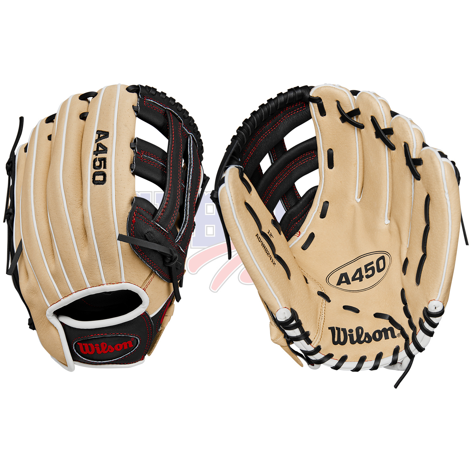 Gant De Baseball Cuir Competition Outfield 12" Noir - Neuf