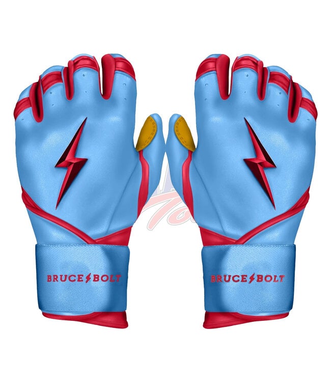 Bruce Bolt Gants de Frappeur Junior Premium Pro Long Cuff Série Harrison Bader