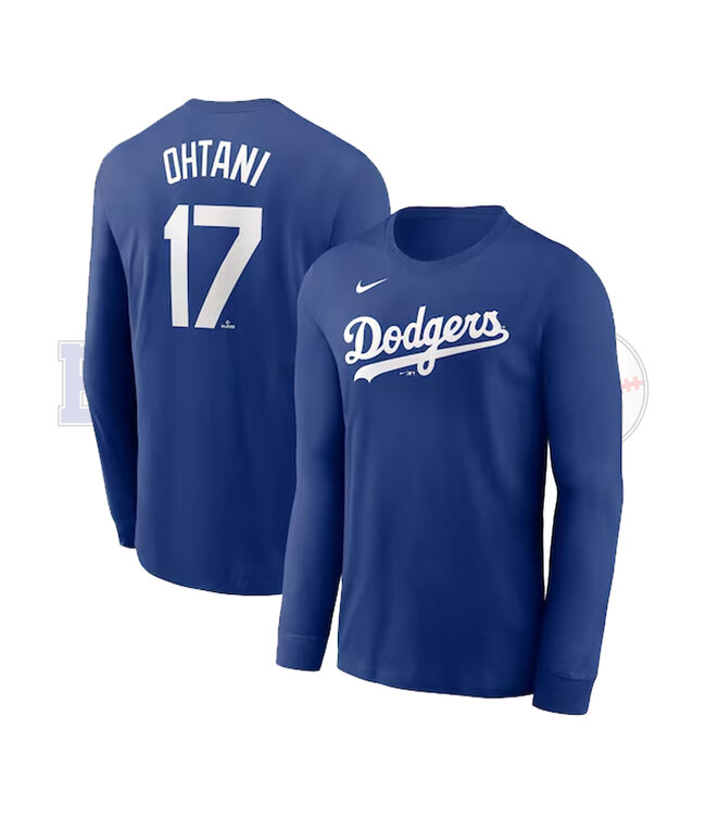 Nike Chandail Manches Longues pour Homme Shohei Ohtani des Dodgers de Los Angeles