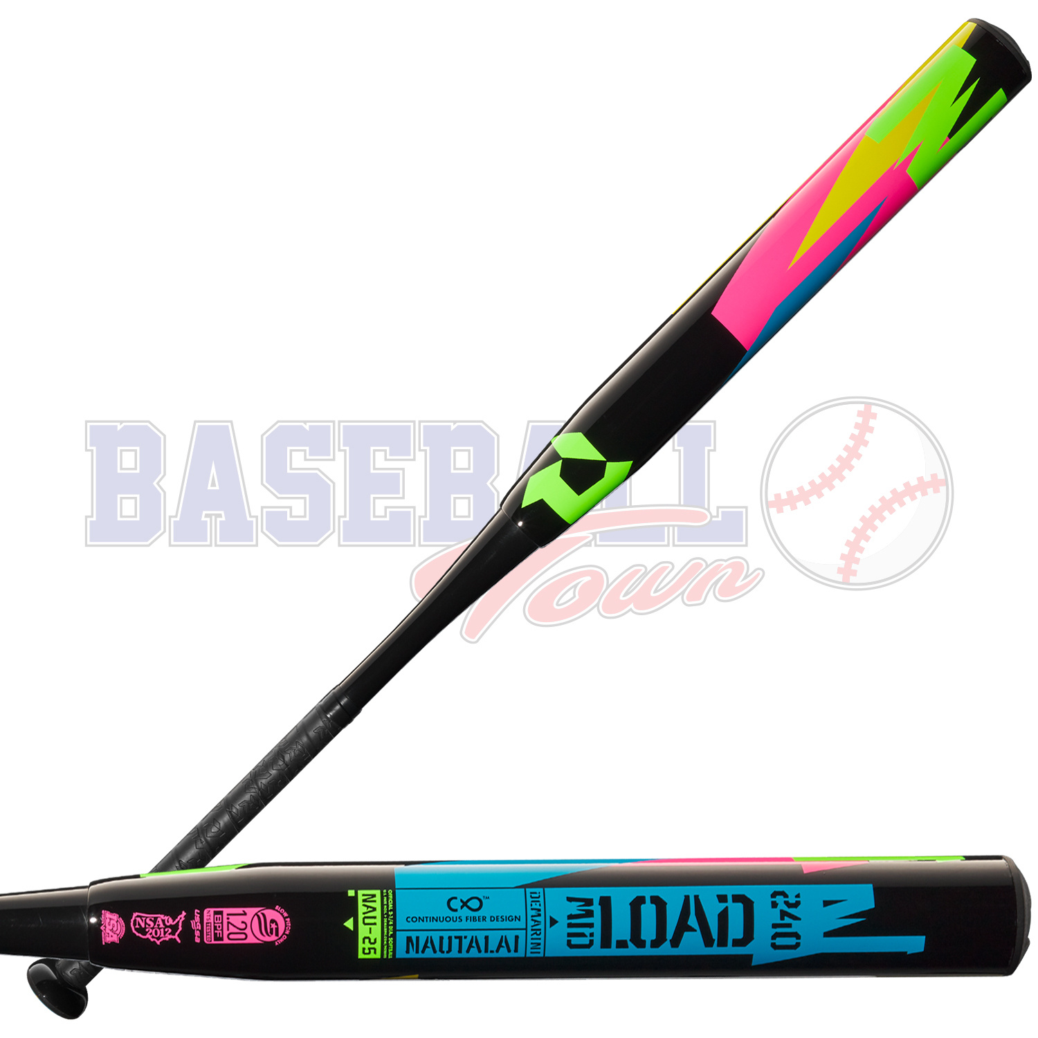 2025 Nautalai 13.5" Barrel Midload Slowpitch Bat Baseball Town