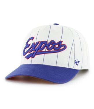 47BRAND Montreal Expos MLB Double Header Pinstripe 47 Hitch Snapback Cap