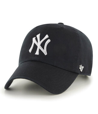 47BRAND Casquette MLB Clean Up Noir des Yankees de New York