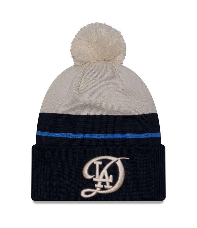 Dodgers beanie with pom hotsell