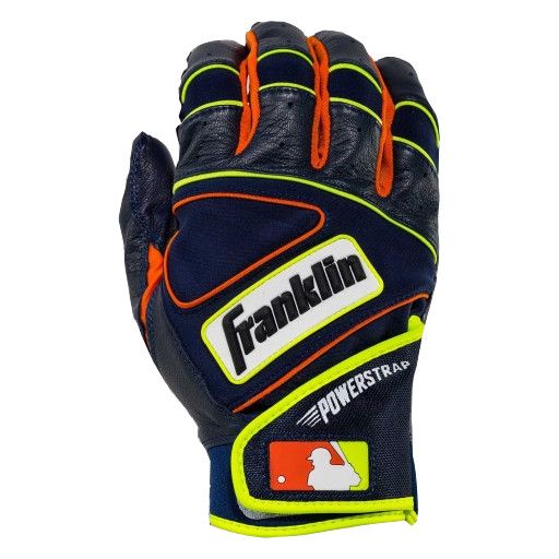 Gants De Frappe De Baseball MLB Powerstrap Infinite De Franklin Pour Senior - Noir/Or | La Source du Sport