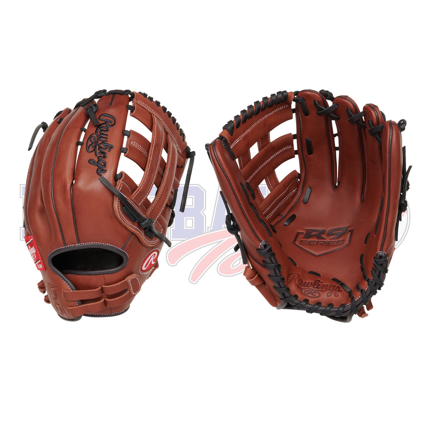 Baseball Glove Left Hand Throw Rawlings R9 Softball 13in Female