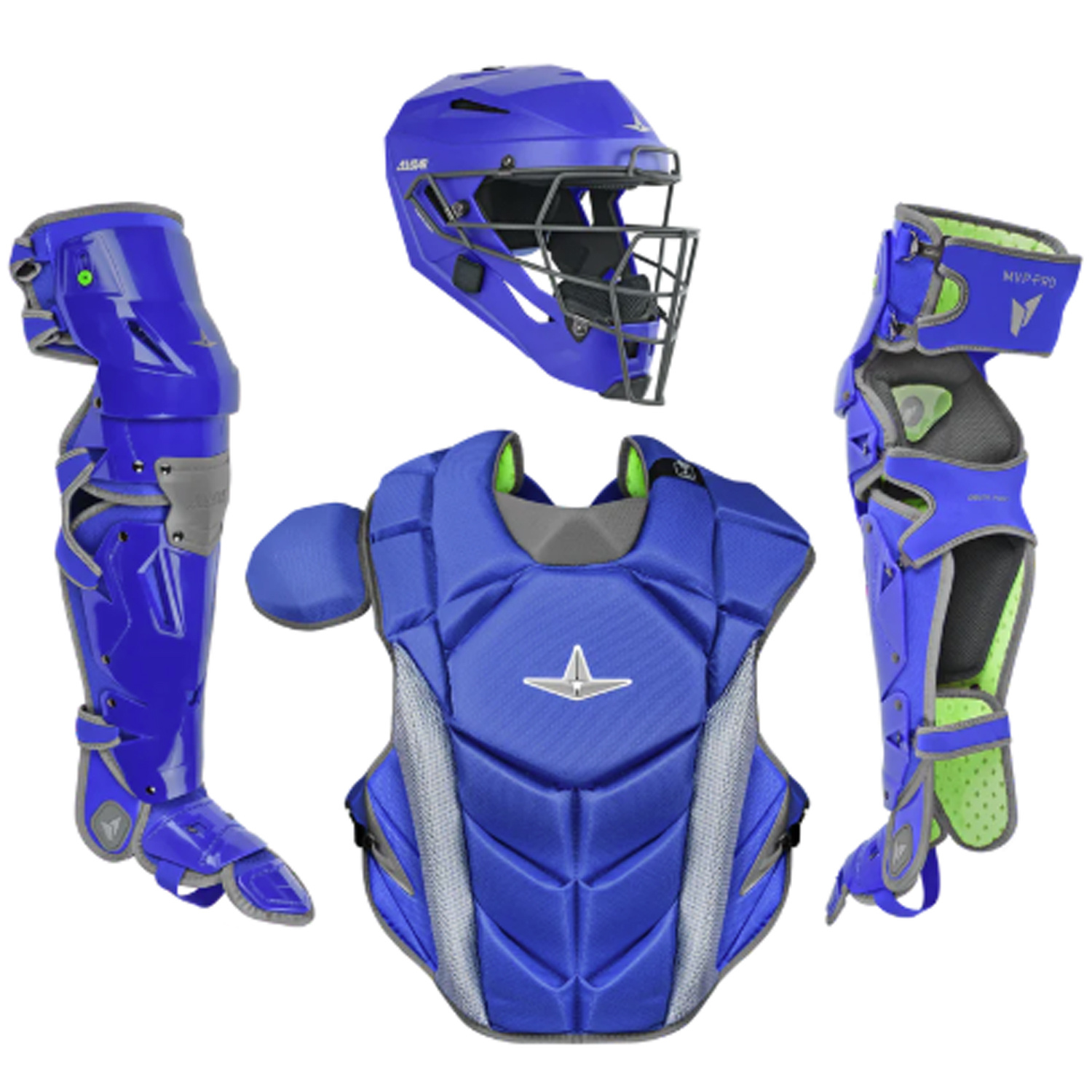 Protège-jambes All Star MVP PRO Intermédiaire Pour Receveur De Baseball - Neuf