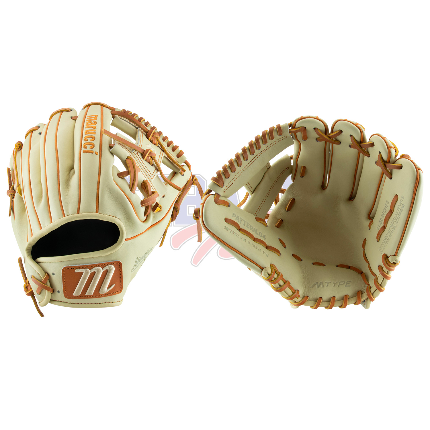 Gant Baseball Marucci Backyard Series - Gaucher - Jeune Vert/Bleu - Taille S