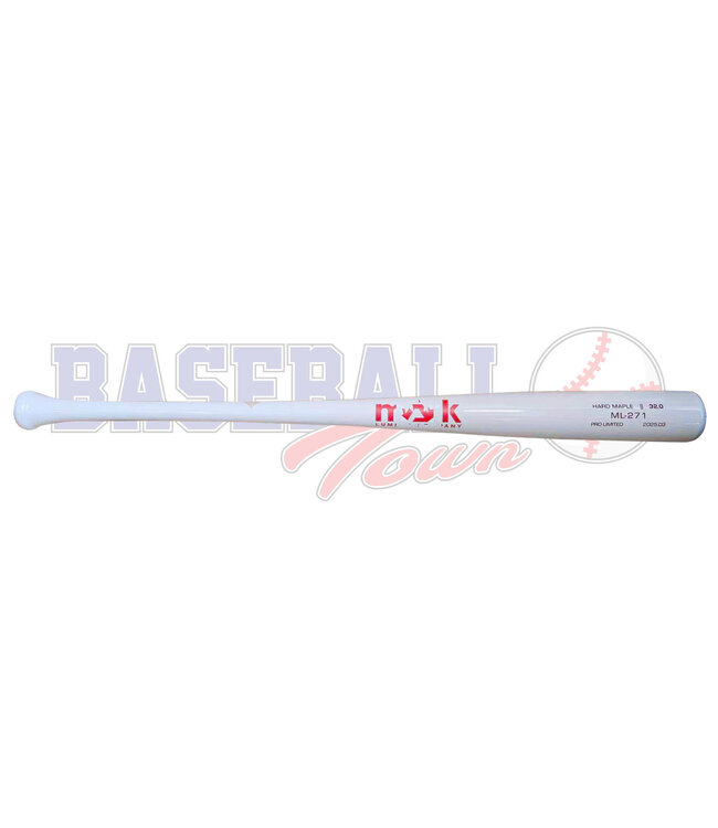 ML-271 Hot Lineup White Flash Chrome Red Logo Maple Baseball Bat